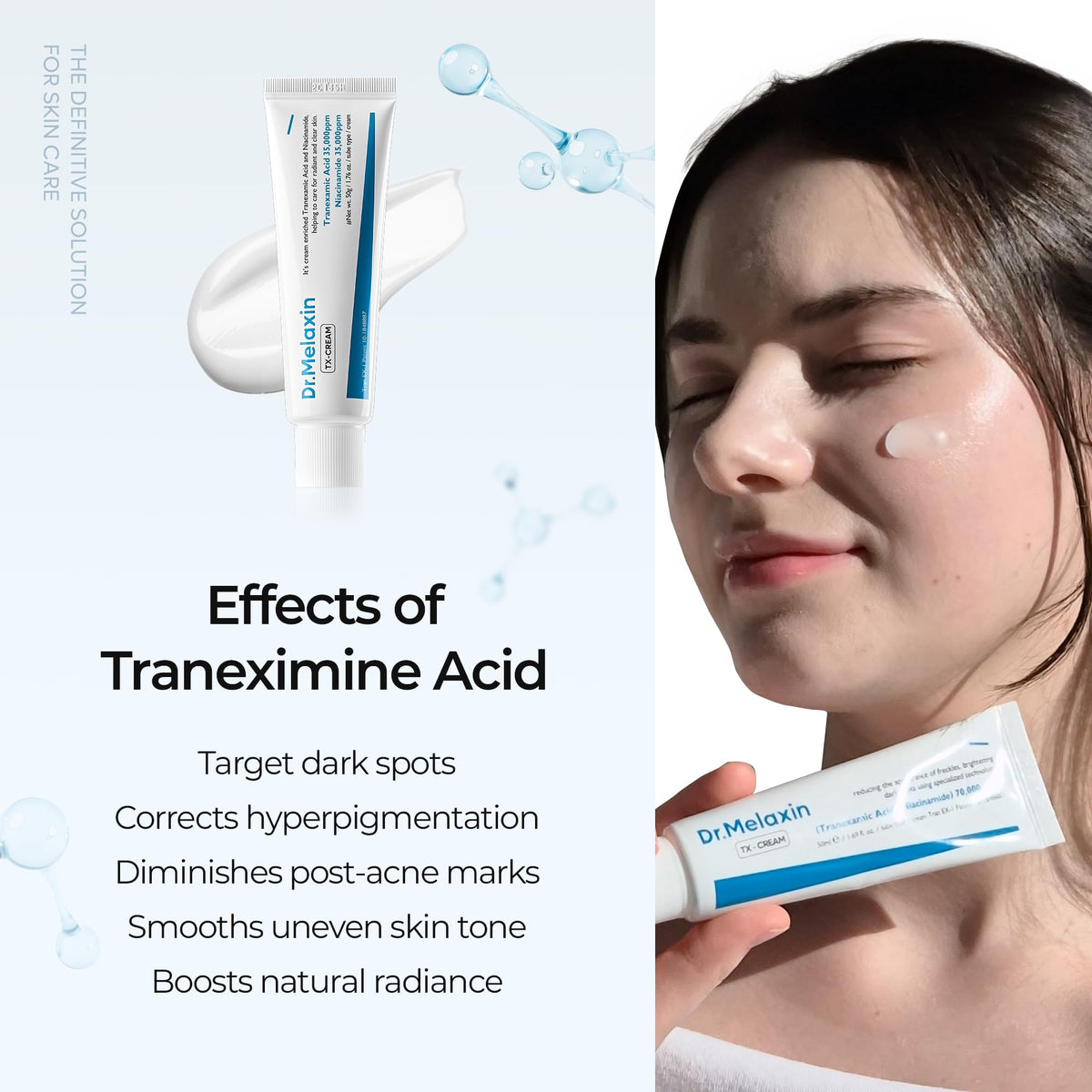 DR.Melaxin TX Tranexamic Acid CREAM | Skin freckle Cream, Blemishes, Anti-pigmetation korean skin care