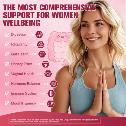 Totaria Probiotics for Women, 120 Billion Women Probiotic, with Akkermansia, Digestive Enzymes & Prebiotics, Cranberry, D-Mannose, for Gut, Vaginal, Urinary
