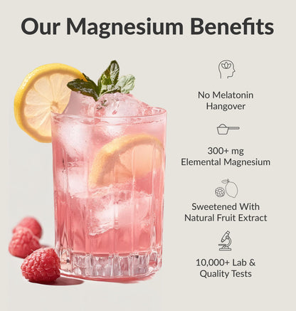 BIOptimizers Magnesium Breakthrough Drink - 8 Forms of Magnesium, Electrolytes, Sleep Health, Stress, Muscle Recovery, Heart Support | Glycinate, Citrate, Malate- Raspberry Lemon BIOptimizers buy supplements Au
