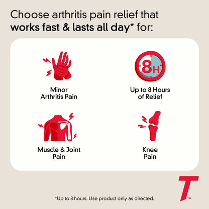Tylenol 8HR Arthritis Pain Relief Caplets, Fast, Strong Pain Relief, 650 mg Acetaminophen for Minor Arthritis & Joint Pain, Fever Reducer, Extended Release, Won't Irritate Stomach, 100 Count TylenolBuy Supplements Australia
