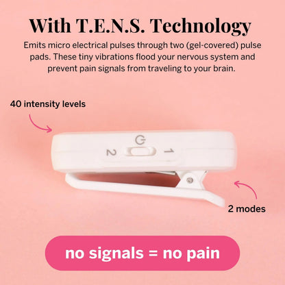 Pixie Period Pain Relief Device - Best PMS Relief Simulator with TENS Technology - Thinnest Wearable Tens Unit - Unnoticeable Under Clothes - Menstrual Cramp Comfort for Feminine Care Pixie CupBuy Supplements Australia