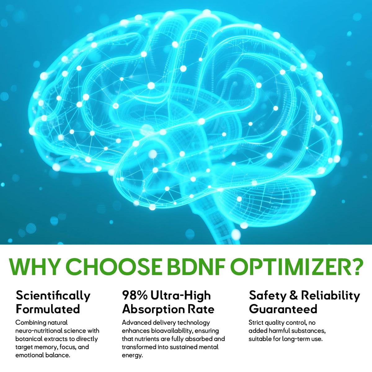 Nootropic Brain Supplement for Memory & Focus Support – Advanced Cognitive Formula for Mental Clarity & Mood Balance with Bacopa Monnieri, Lion's Mane, Alpha GPC & Omega-3 – 120 Capsules CelluTechBuy Supplements Australia