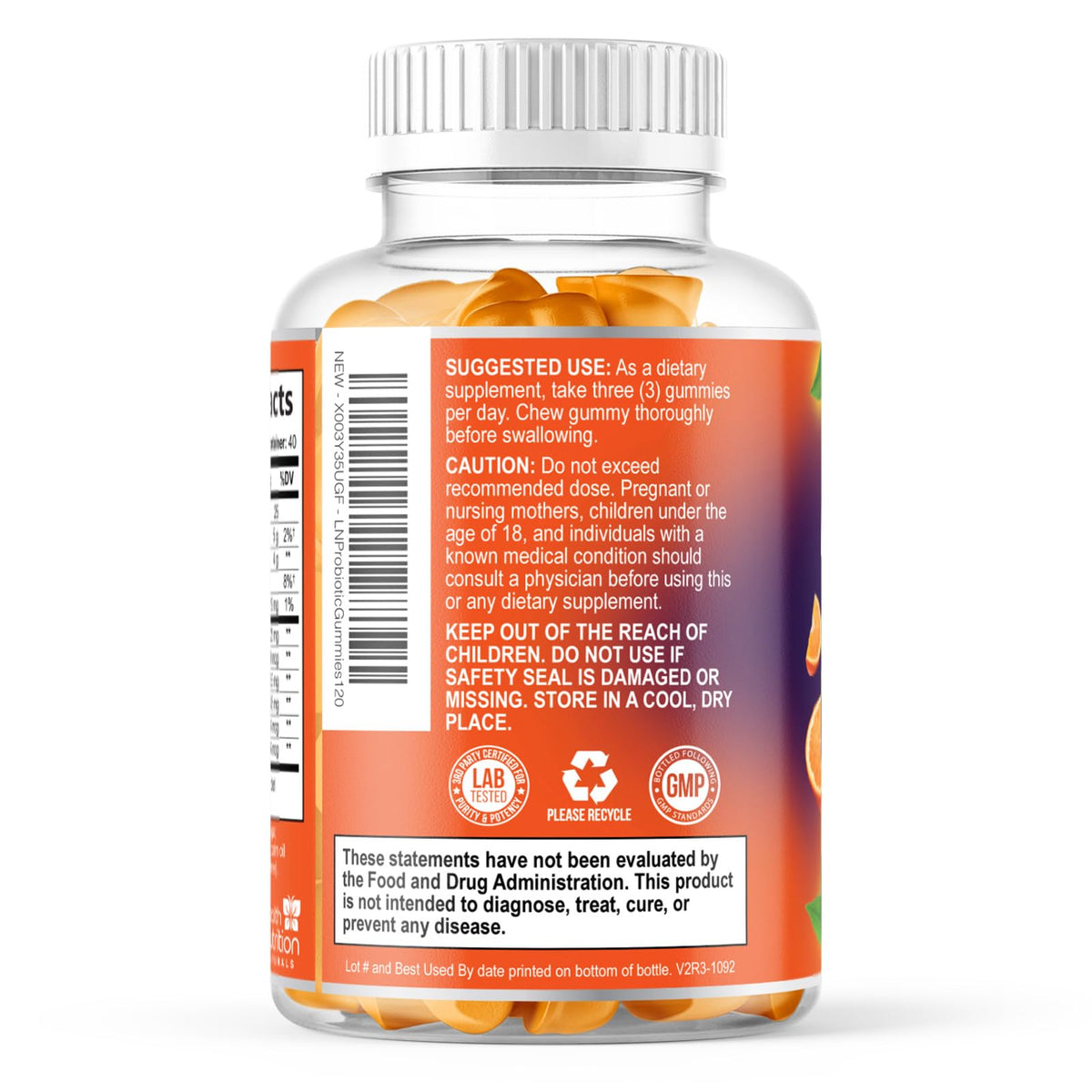 Probiotic Gummies - Advanced Multi-Strain Probiotic Formula - Gut & Digestive Health Support Gummy - Bacillus Coagulans 5 Billion CFU Per Serving, Daily Acidophilus Probiotics Supplement - 120 Gummies