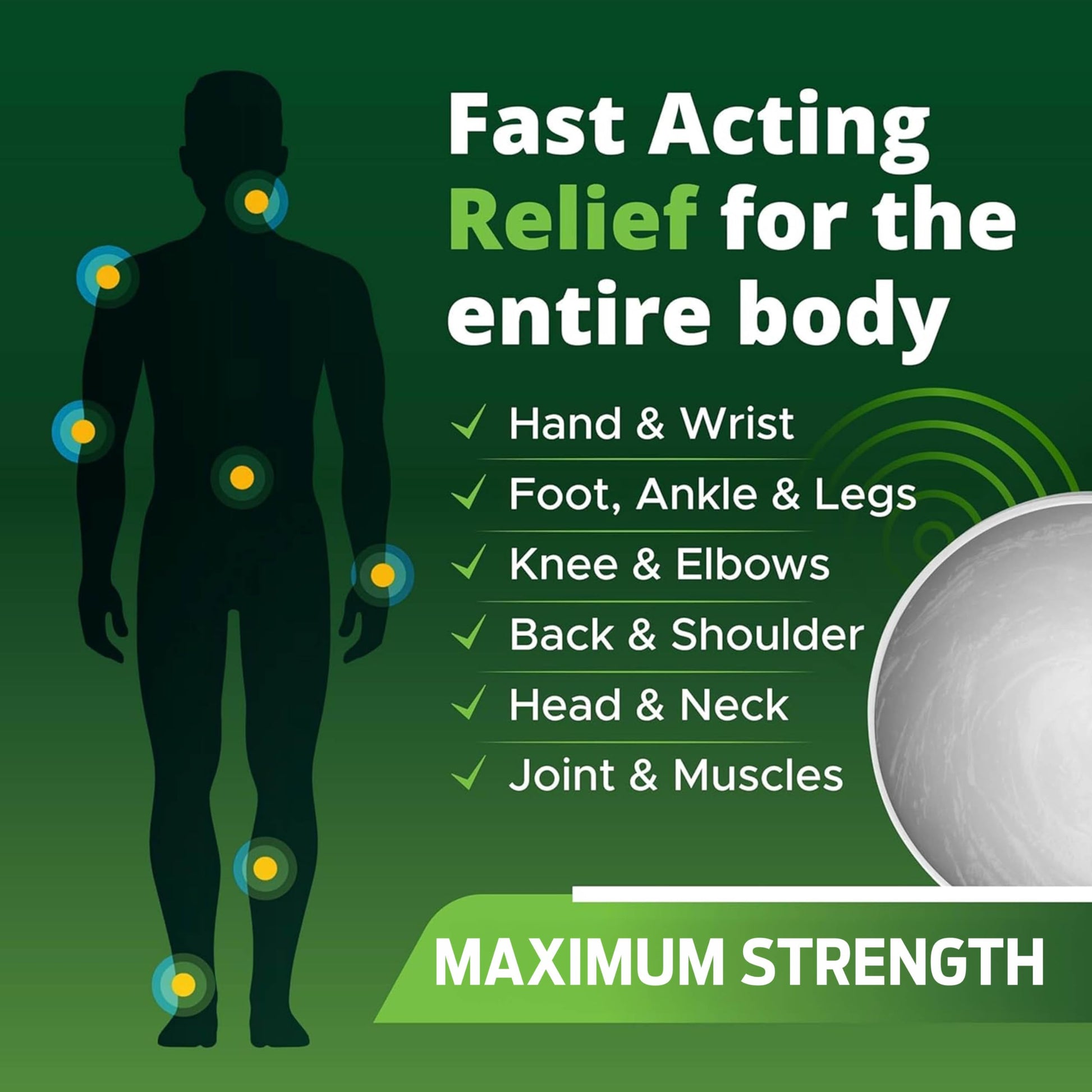 Owell Naturals Deep Penetrating Pain Relief Cream, Maximum Strength Formula for Joints & Muscles, Lower Back, Knees, Hands, Legs, Ankle – Fast Acting Comfort, 7 oz Owell NaturalsBuy Supplements Australia