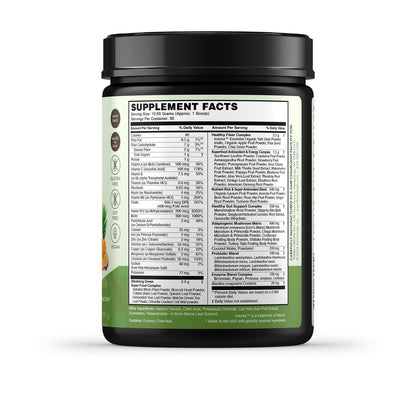 TERRA ORIGIN Healthy Greens Powder Supplement | Superfood Digestive Enzyme & Probiotic Blends | Immune, Gut, and Digestive Support for Women