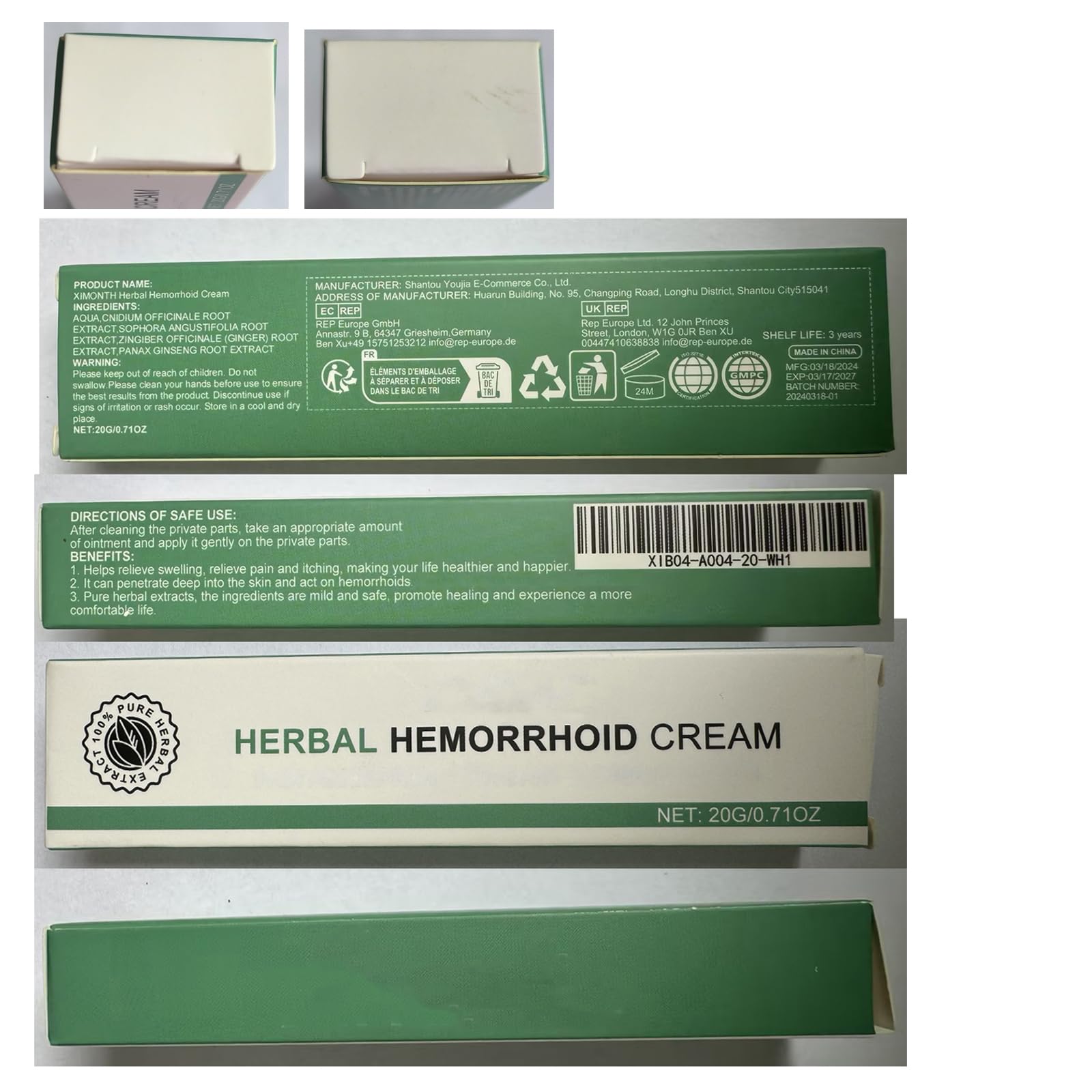 BITYEYE Herbal Hemorrhoids Cream,Hemorrhoid Cream,for Men and Women (1PCS) BITYEYEBuy Supplements Australia
