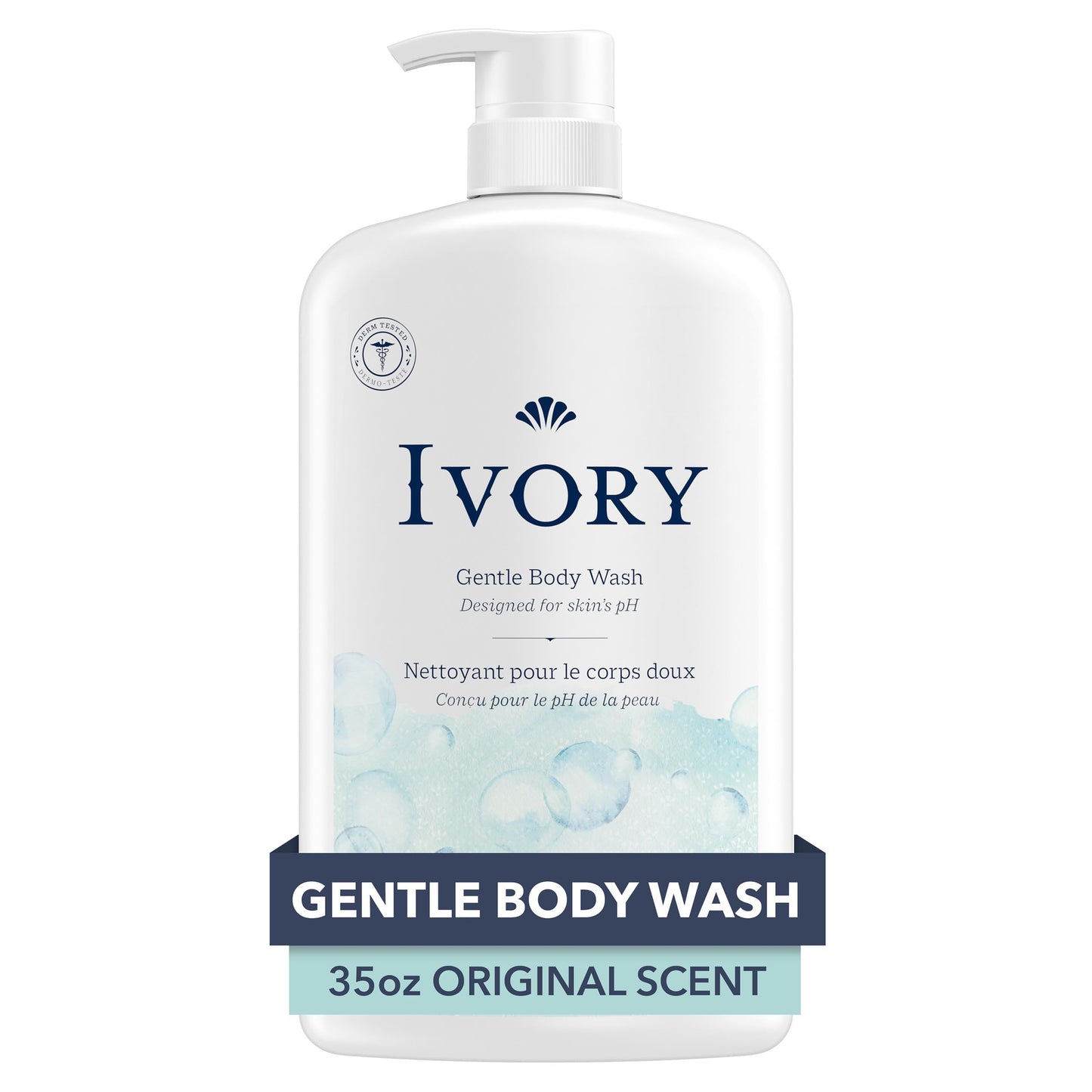 Ivory Body Wash, Designed for the Whole Family, Gentle Formula, Free of Dyes Heavy Perfumes Parabens Phthalates & Silicones