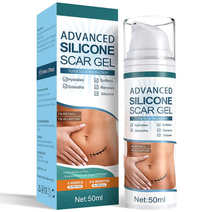 Mitgary Advanced Scar Gel, Silicone Scar Gel, Treats Old and New Scars, Reduces the Appearance of Scars from, Body, Face, Stretch Marks