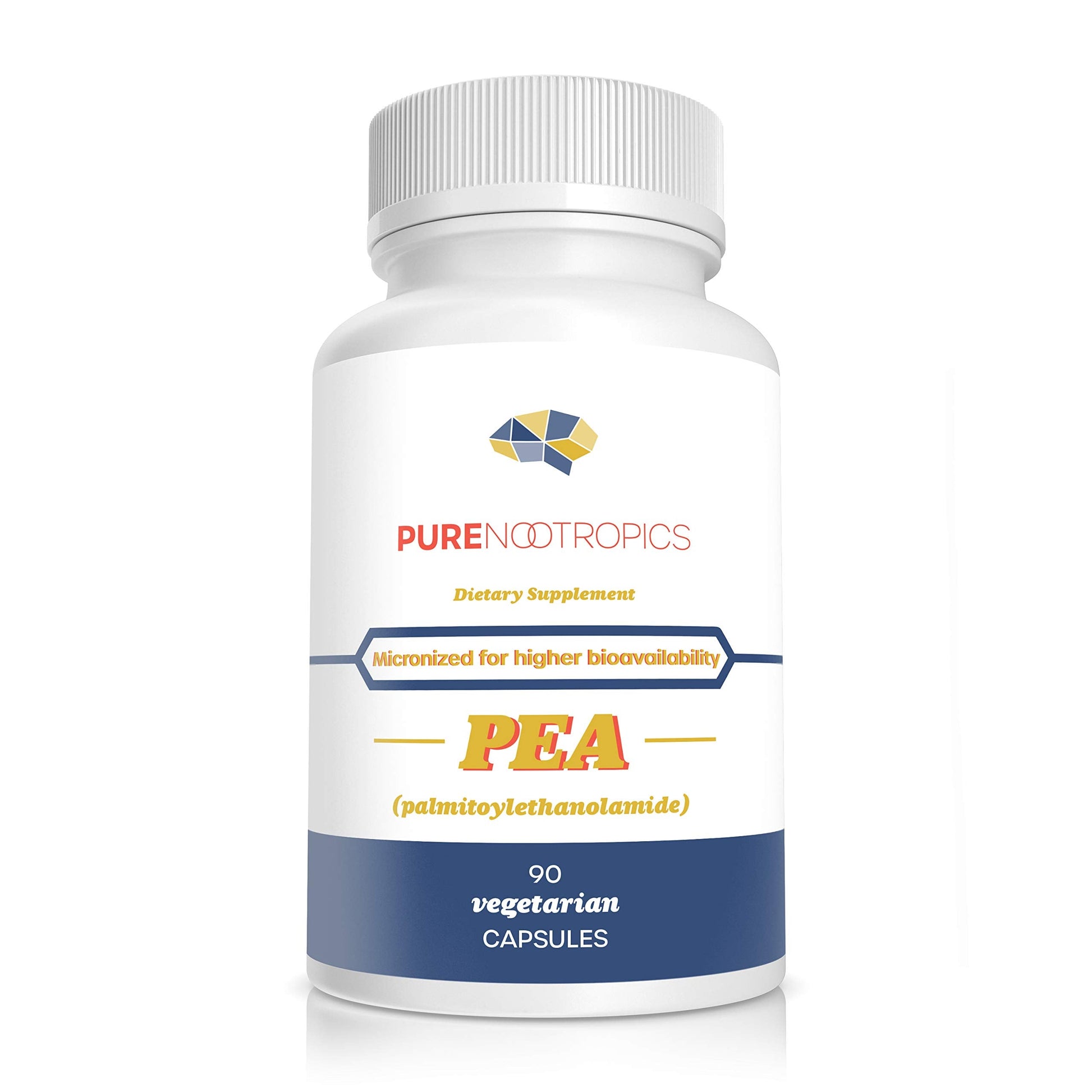 Pure Nootropics - Palmitoylethanolamide (Micronized Pea) 400 mg Capsules | 90 Veg Caps Value Pack | Supports Relief from Occasional Discomfort | Supports Immune System Pure NootropicsBuy Supplements Australia