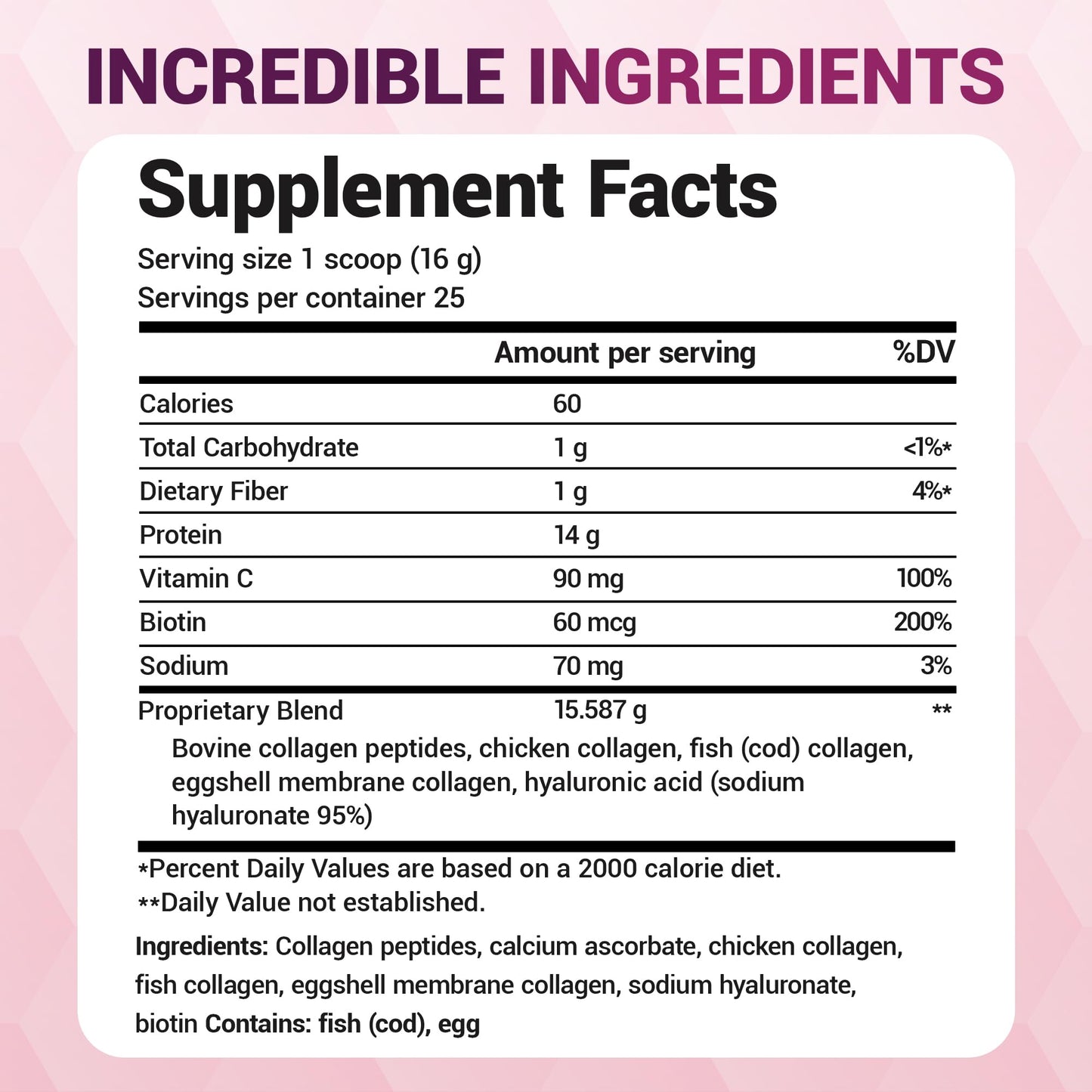 Dr. Berg Multi Collagen Peptides Powder Types I, II, III, V, X - Unflavored Collagen Powder w/ 14 g of Protein - Grass-Fed