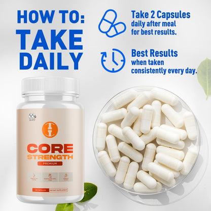 Core Strength Supplement for Joint Support, Official Core Strength Joint Pills with All Natural Ingredients, Advanced Overall Health and Wellness Support
