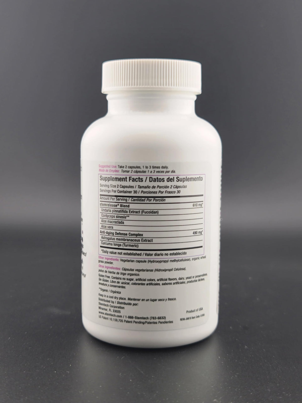 Stemtech Stemrelease3 Cutting-Edge Stem Cell Nutrition for Natural Renewal and Youthful Vitality, Exclusive Blend for Enhanced Telomere Health, 60 Capsules StemTechBuy Supplements Australia