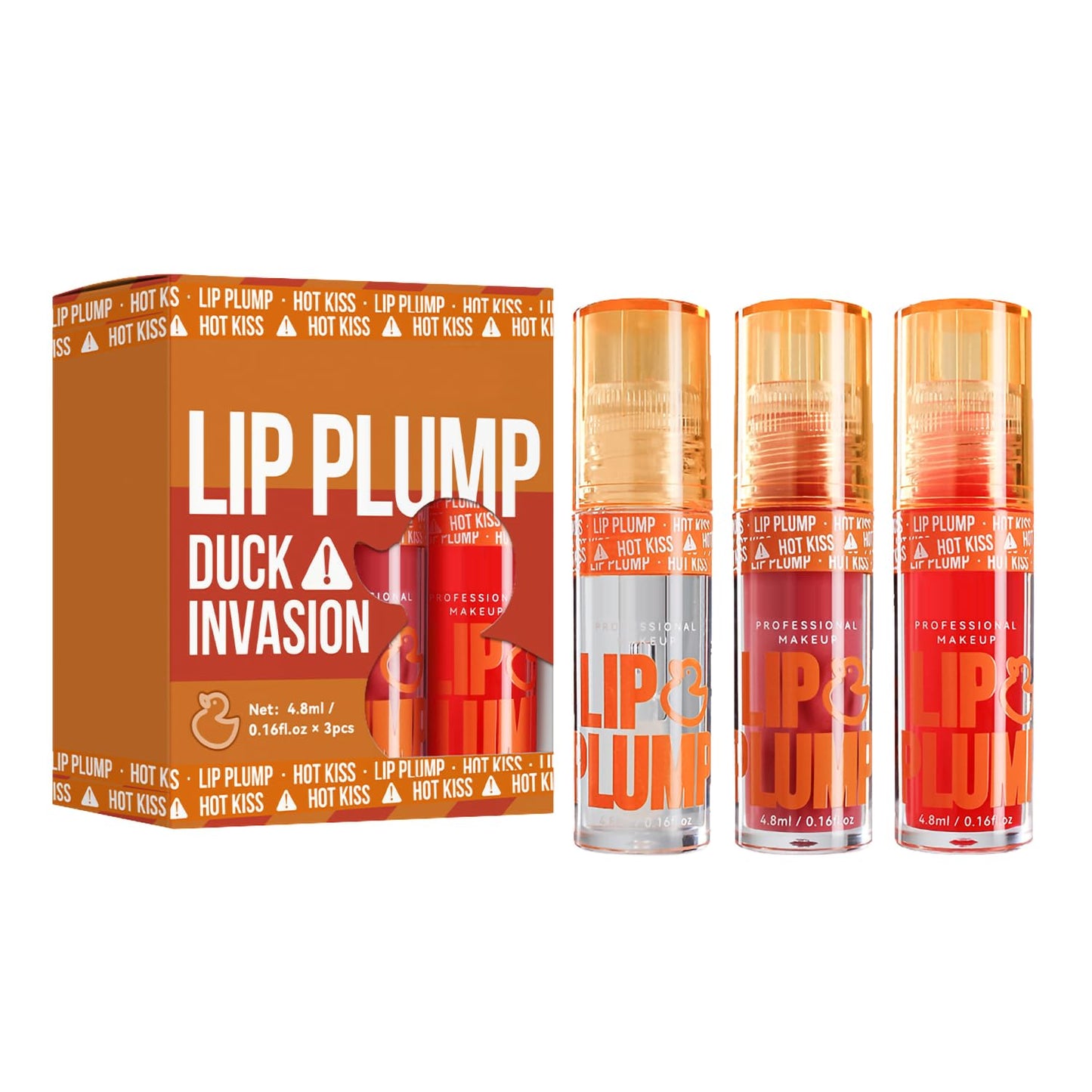 GHFCZOO 3 Colors Duck Lip Plumper Gloss, Hydrating Glitter Shine Primer Lip Tint, Non-Sticky Korean Plumping Lip Oil, Moisturizing Tinted Lip Balm for Sexy, Glossy Lips (Set A, 3pcs/set) GHFCZOOBuy Supplements Australia