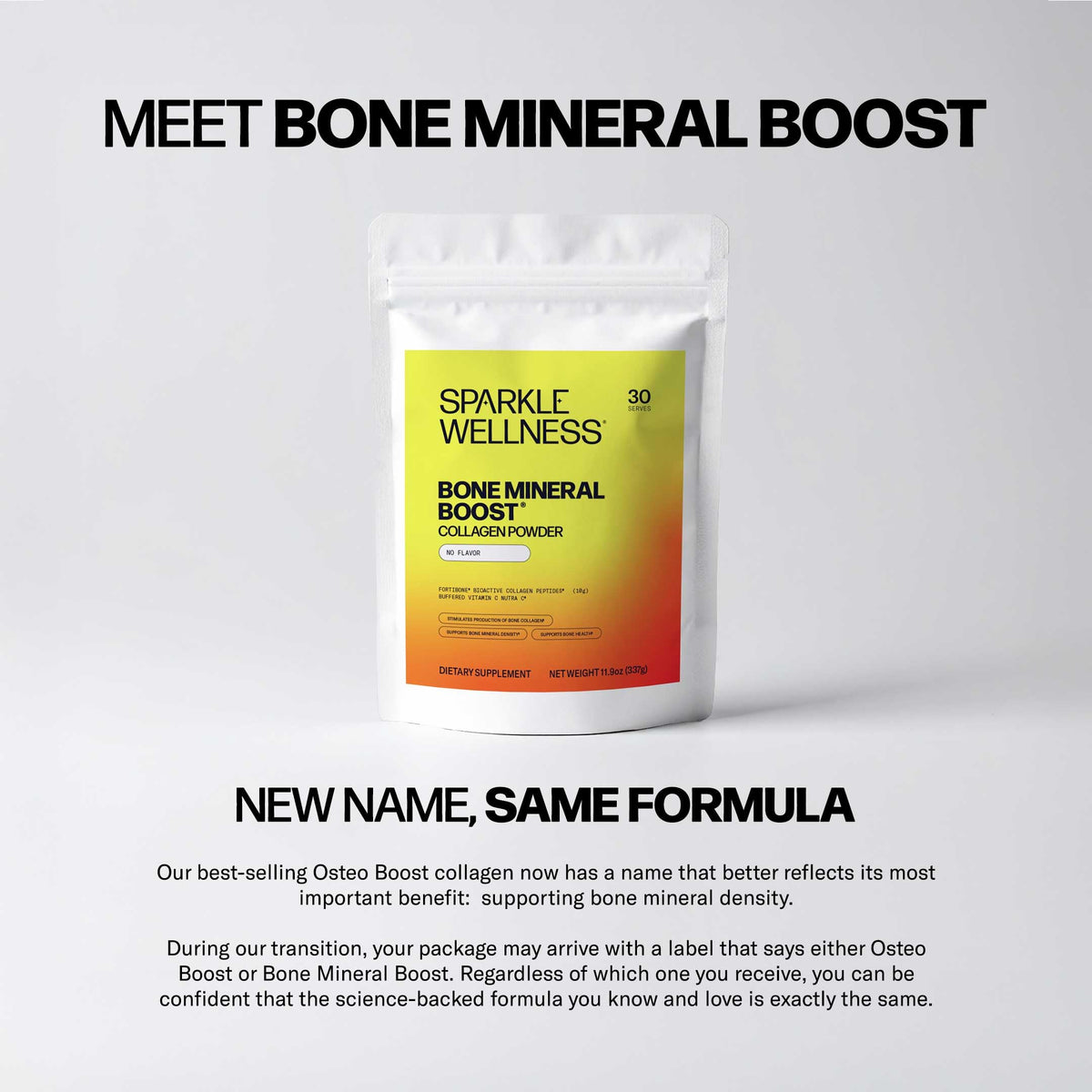 Sparkle Wellness FORTIBONE Bioactive Collagen Peptides | Collagen Powder Supplement with Nutra C Buffered Vitamin C for Bone Health | Bone Mineral Boost (Mixed Berry) [30 Serves] Sparkle Wellness buy supplements Au