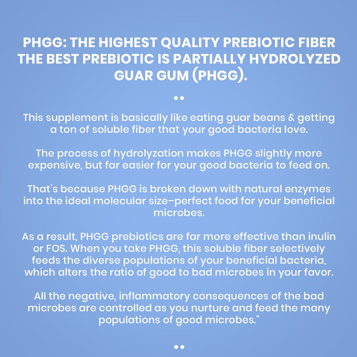 PERFECT PASS Prebiotic PHGG Partially Hydrolyzed Guar Gum 210g Powder - 100% Natural Gluten Free Non GMO - Certified Kosher Vegetarian Sugar Free