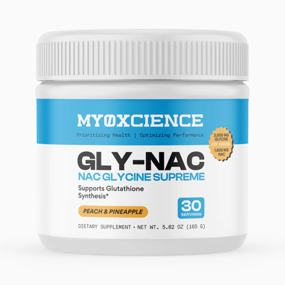 MYOXCIENCE NAC Glycine Supreme | N-Acetyl-L-Cysteine, Glycine, and Taurine Combination (Natural Peach and Pineapple Flavor) (30 Servings) MYOXCIENCE buy supplements Au