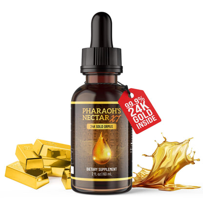 Pineal XT Gold + Pharaoh's Nectar - Pineal Gland Supplement Bundle – 24K Monoatomic Gold Ormus Drops, Pineal Gland Decalcification, Third Eye Awakening, Focus, Energy & Manifestation Nutraville buy supplements Au