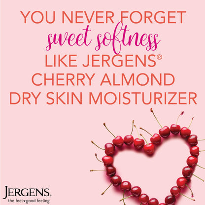 Jergens Original Scent Dry Skin Body Lotion, Hand and Body Moisturizer, Cherry Almond Essence