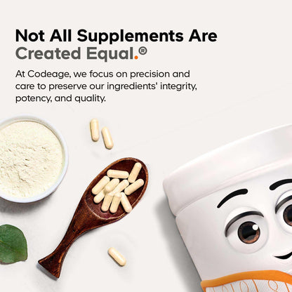 Codeage Liposomal Glycine+ Supplement - Free-Form Glycine 1,500 mg with Liposomal Delivery - 2-Month Supply - Amino Acid Capsules - Protein Support - Glycine Vitamins - 180 Capsules CodeageBuy Supplements Australia