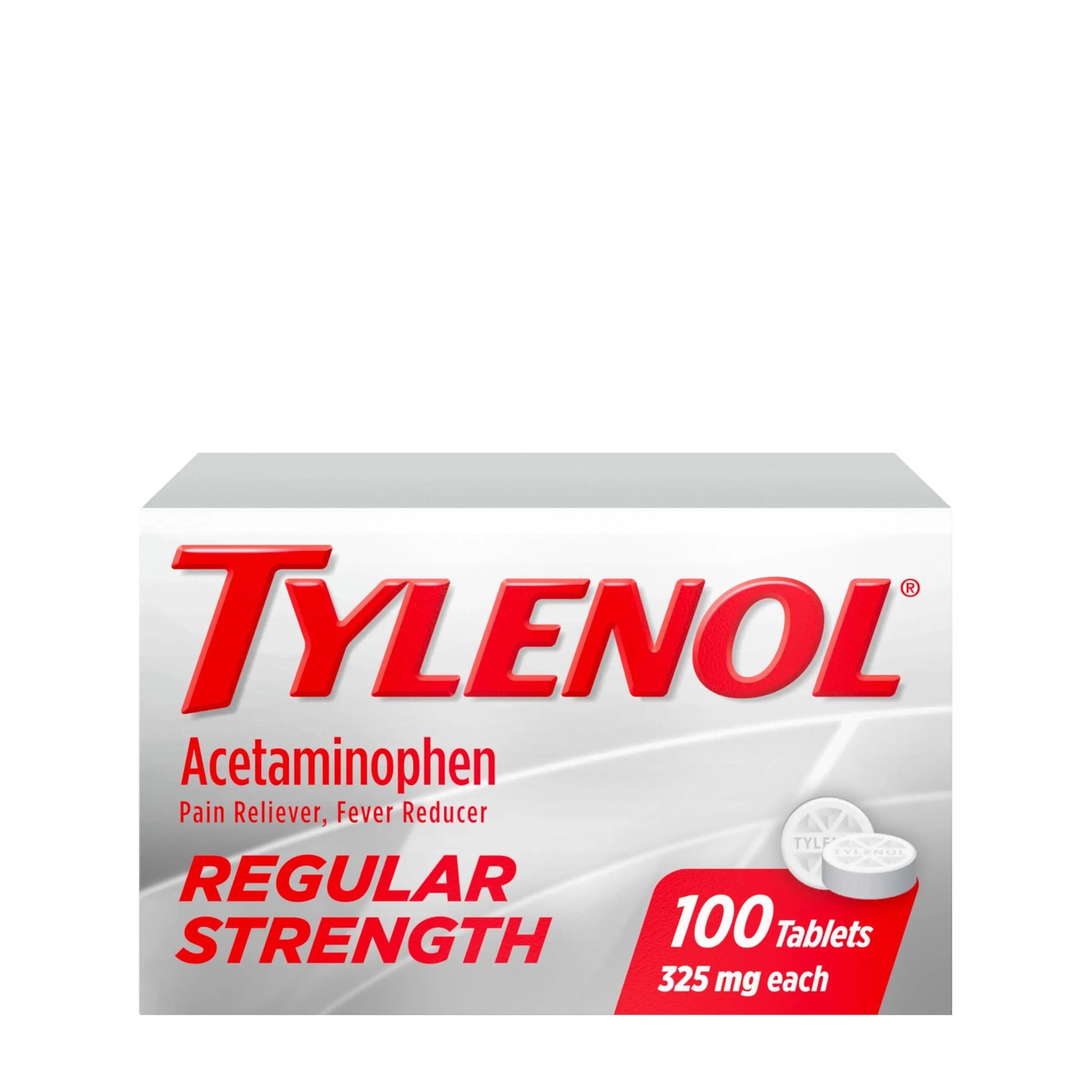 Tylenol Regular Strength Tablets with 325 mg of Acetaminophen, Fever Reducer & Pain Reliever for Headache, Backache, Muscle Aches, Joint Pain & Menstrual Cramps, 100 ct TylenolBuy Supplements Australia