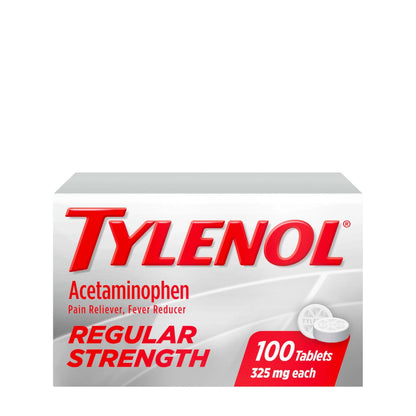 Tylenol Regular Strength Tablets with 325 mg of Acetaminophen, Fever Reducer & Pain Reliever for Headache, Backache, Muscle Aches, Joint Pain & Menstrual Cramps, 100 ct TylenolBuy Supplements Australia