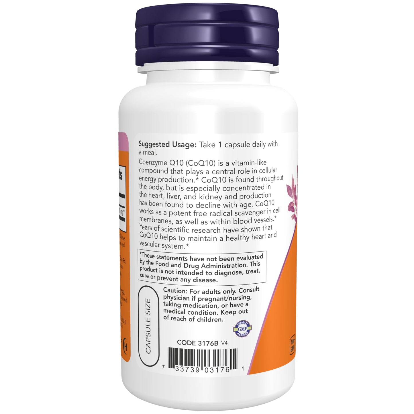 NOW Foods Supplements, CoQ10 (Coenzyme Q10) 200 mg, Cardiovascular Health*, 60 Veg Capsules NOW Foods buy supplements Au