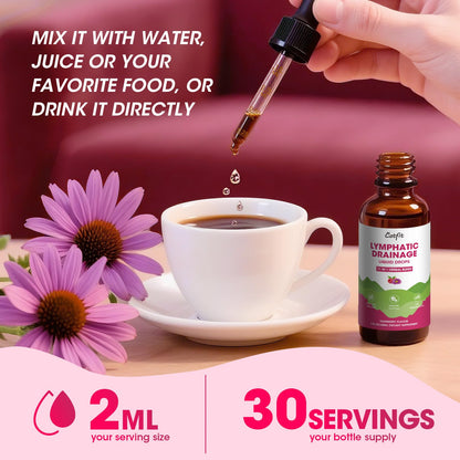Lymphatic Drainage Supplements Drops for Immune, Lymph System Support, Cleanse & Detox, Liver Health with Echinacea,Elderberry,Cleavers Herb,Burdock, Calendula, Non-GMO, Raspberry Flavor, 2 Fl Oz Catfit buy supplements Au