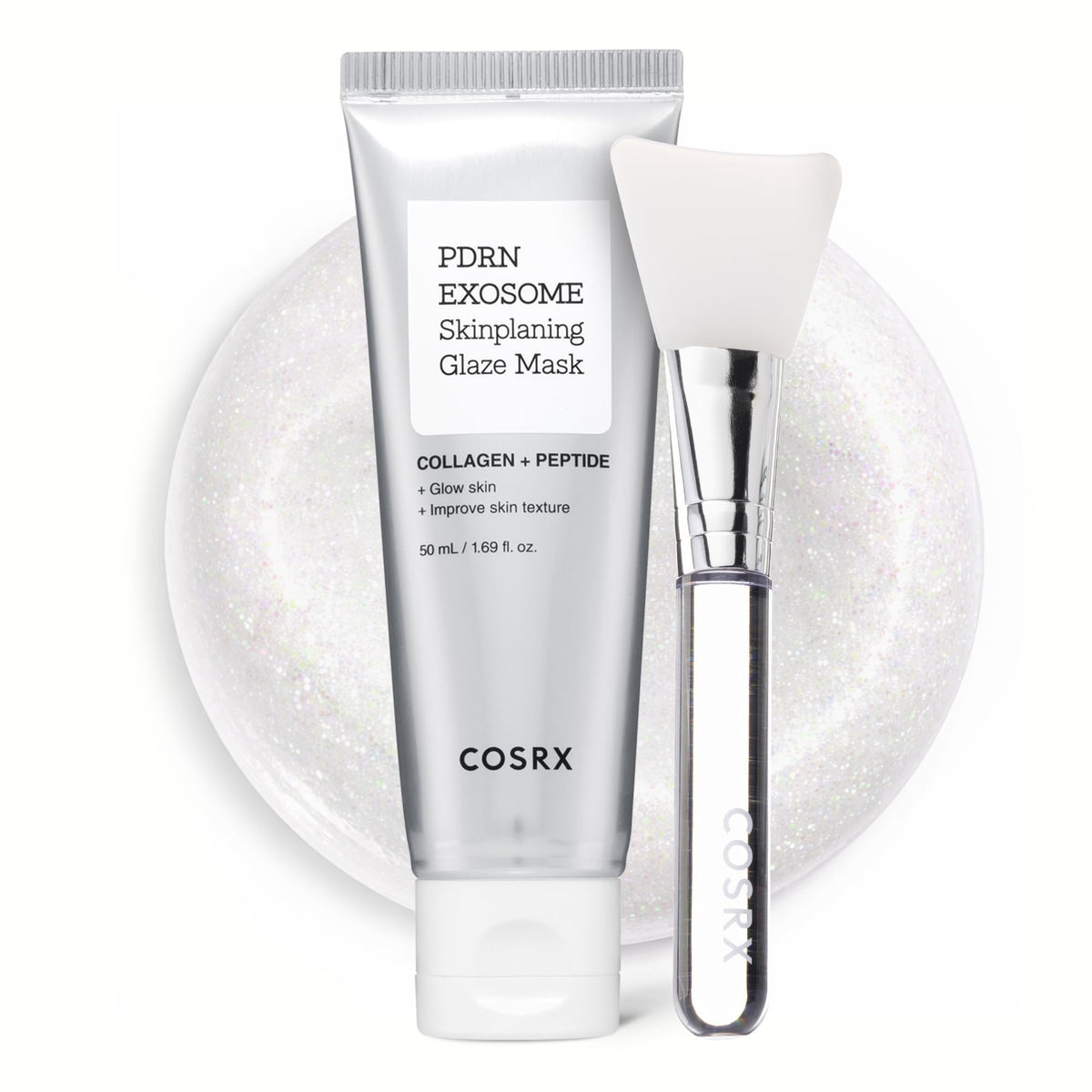 COSRX PDRN EXOSOME Glaze Wrapping Mask with SALMON DNA PDRN, Easy Peel-Off Overnight Mask for Glass Skin, Firmness