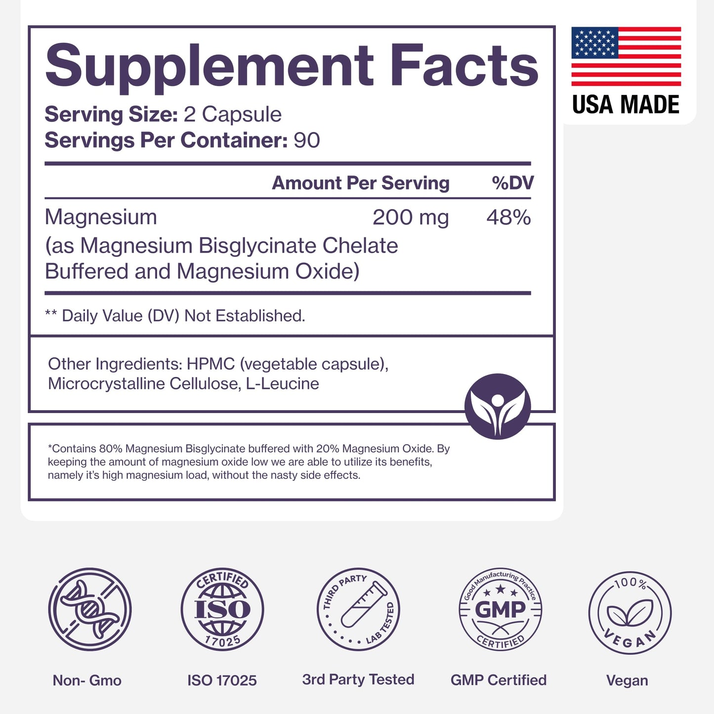 Pure Magnesium Glycinate Supplement – Highly Absorbable Chelated Magnesium to Support Sleep, Muscle & Nerve Health, Energy, Relaxation & Bone Health – 200mg Per Serving, 180 Capsules Pure MicronutrientsBuy Supplements Australia