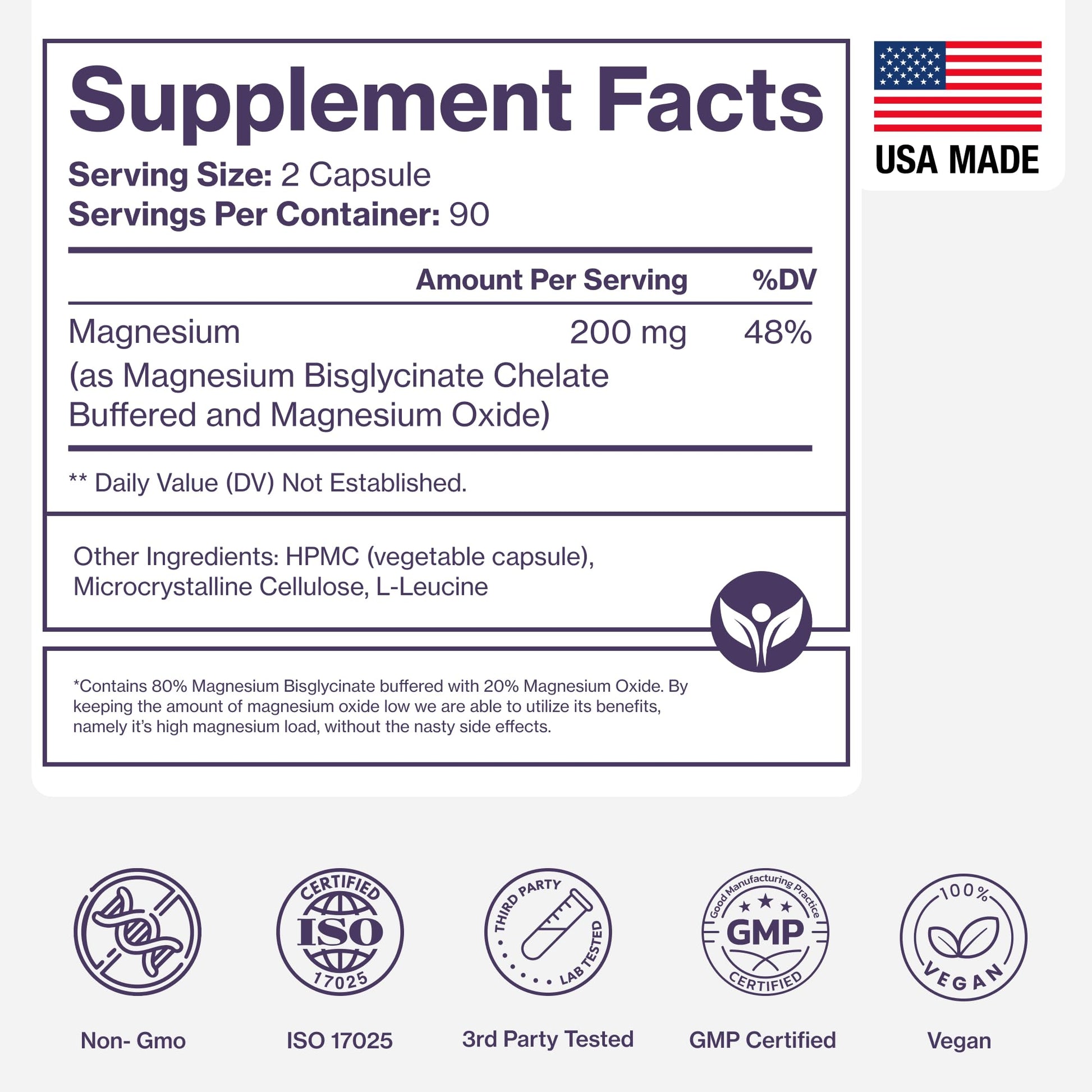 Pure Magnesium Glycinate Supplement – Highly Absorbable Chelated Magnesium to Support Sleep, Muscle & Nerve Health, Energy, Relaxation & Bone Health – 200mg Per Serving, 180 Capsules Pure MicronutrientsBuy Supplements Australia