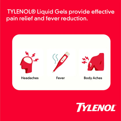Tylenol Extra Strength Liquid Gels, Fast, Strong Pain Relief, Fever Reducer for Adults with 500 mg Acetaminophen, Fast-Acting Liquid Gel Capsules for Headaches & Minor Pain Relief, 75 Count TylenolBuy Supplements Australia