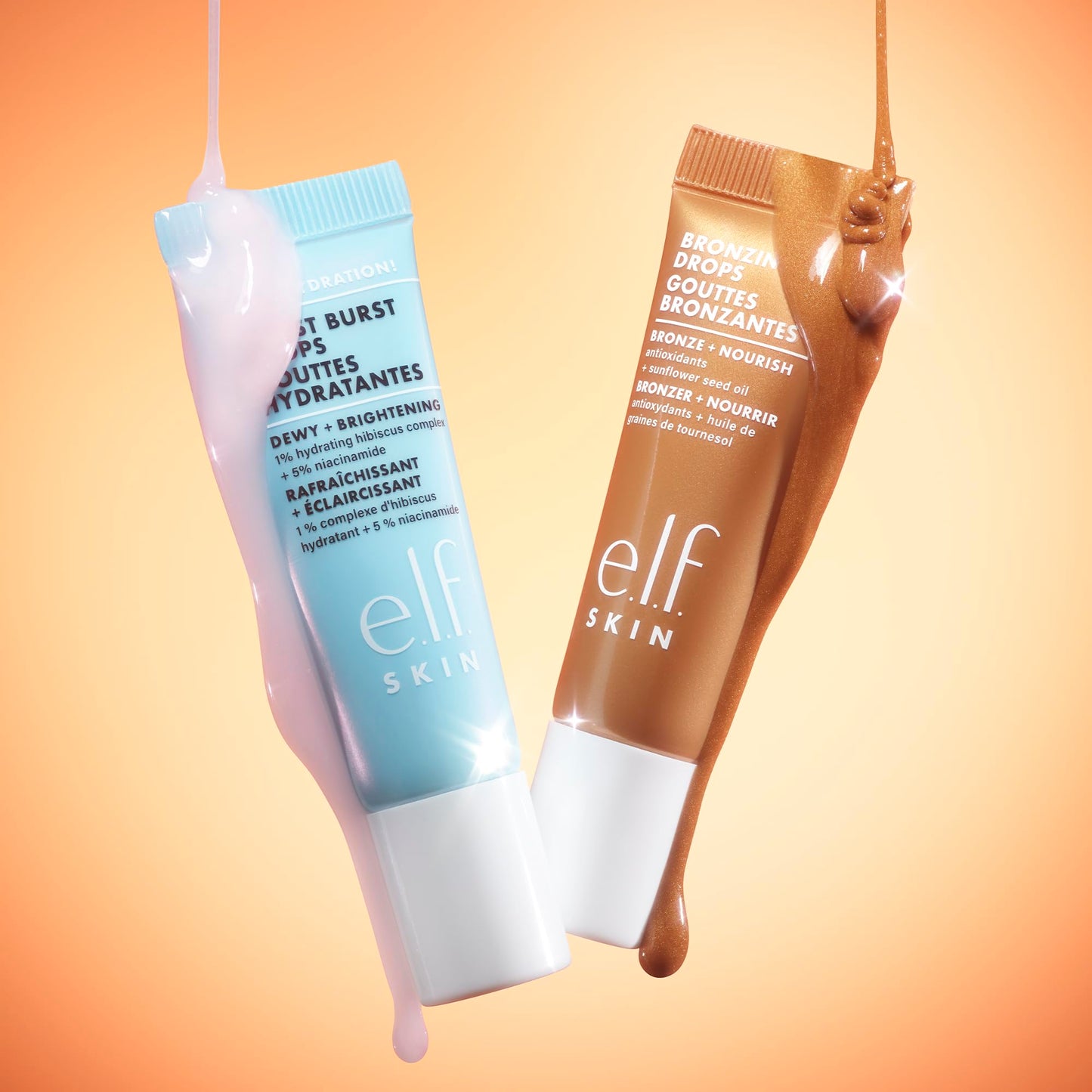 e.l.f. SKIN The Hottest Drops Duo, Holy Hydration! Thirst Burst & Bronzing Skincare Set, For A Dewy, Sun-Kissed Look, Vegan & Cruelty-Free e.l.f.Buy Supplements Australia