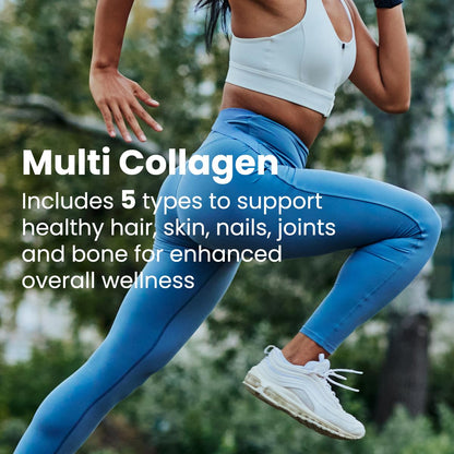 Sanar Naturals Multi Collagen Pills Type I, II, III, V, X | Extra Strength Hair, Nail, Skin, Bone & Joint Support | Hydrolyzed Collagen Supplement for Women and Men | Non-GMO, 150 Capsules Sanar Naturals buy supplements Au