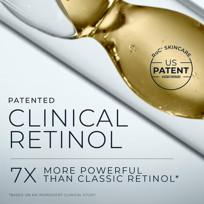 RoC Retinol Correxion Deep Wrinkle Retinol Face Serum with Ascorbic Acid, Anti-Aging Treatment for Fine Lines, Dark Spots