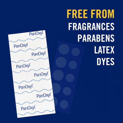 PanOxyl PM Overnight Spot Patches, Advanced Hydrocolloid Healing Technology, Fragrance Free, 40 Count Pack of 1