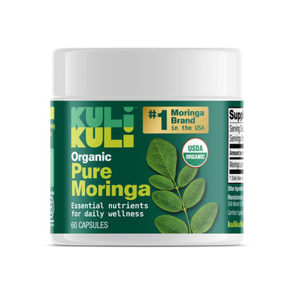 KULI KULI Organic Pure Moringa Capsules, 60 CT