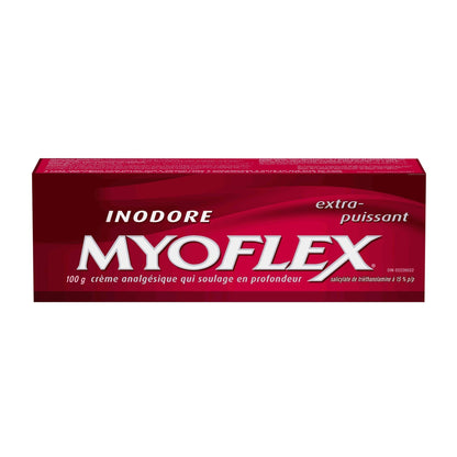 Myoflex Pain Relief Rub | Odourless | Provides Deep Penetrating Relief of Muscle Soreness & Joint Pain | Menthol Free | Stain Free | Non-Greasy | Great for Ages 2+ | 100 Grams (Extra Strength) MyoflexBuy Supplements Australia