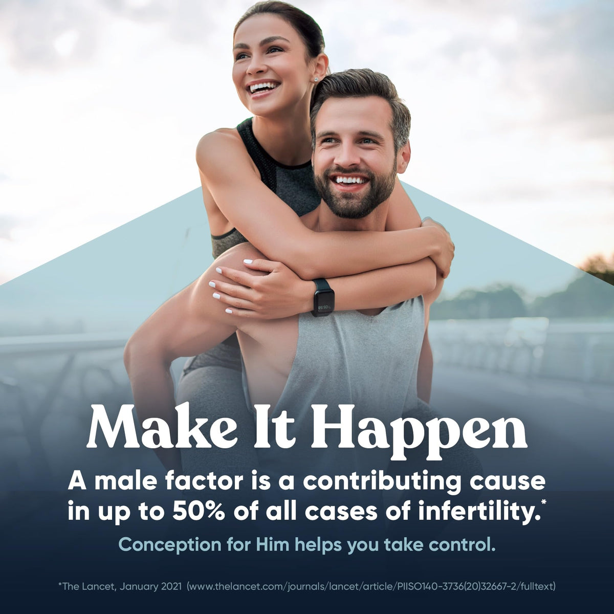 Eu Natural Conception for Him - Male Fertility Supplements with Ashwagandha, Folate & Zinc - Sperm Count, Motility & Strength Support - Fertility Support for Men, 60 Vegetarian Capsules Eu NaturalBuy Supplements Australia