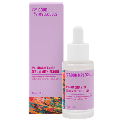 Good Molecules 5% Niacinamide Serum with Ectoin - Ultra Hydrating Serum to Target Enlarged Pores and Blemishes
