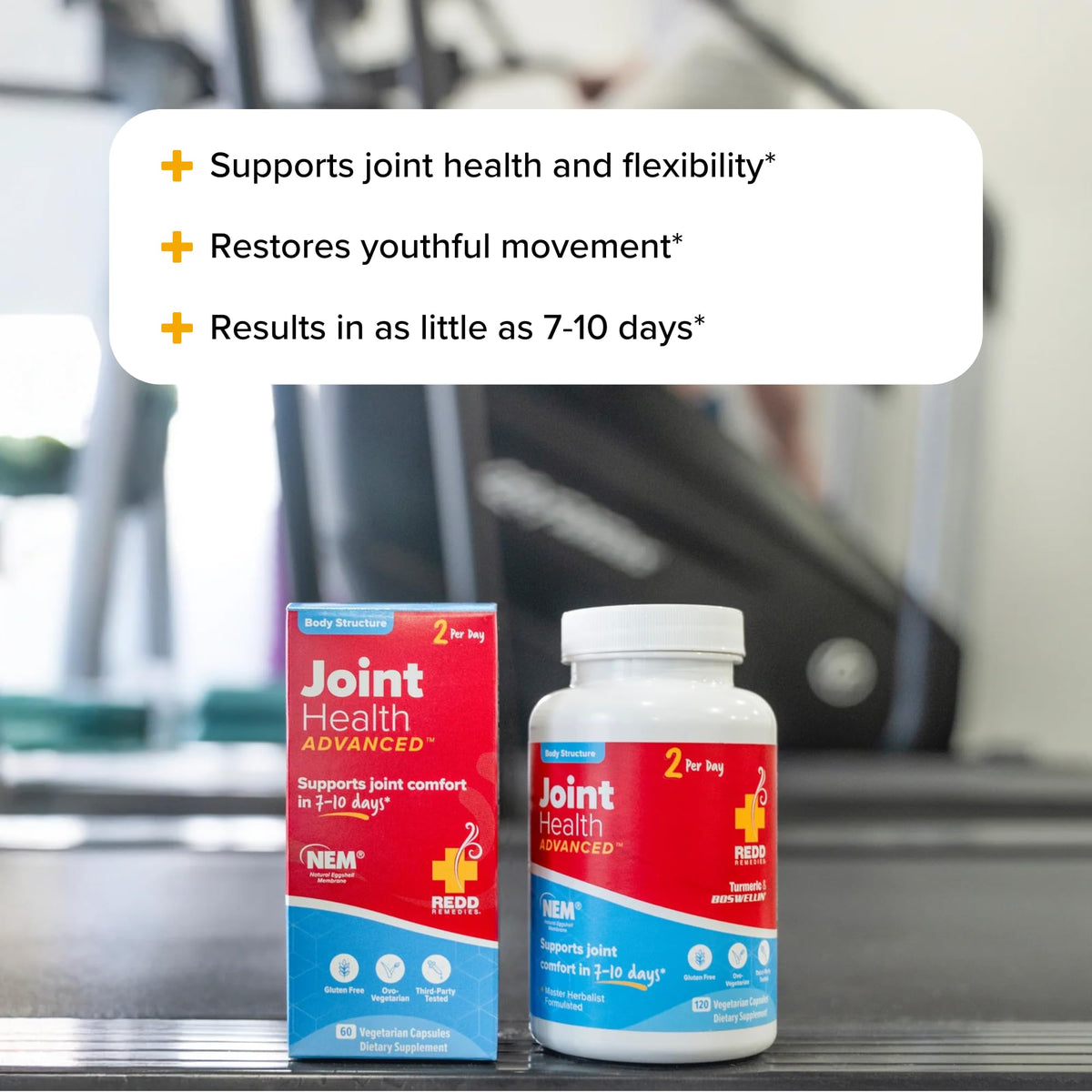Redd Remedies, Joint Health Advanced, Helps Strengthen Connective Tissue and Cartilage, Fast-Acting Comfort with Boswellia Serrata and Turmeric, 120 Vegetarian Capsules Redd RemediesBuy Supplements Australia