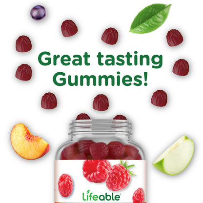 Lifeable Probiotics Gummies | 2 Billion CFU | Great Tasting Probiotic Gummies for Women | Probiotic Gummy for Gut Health and Immune Support