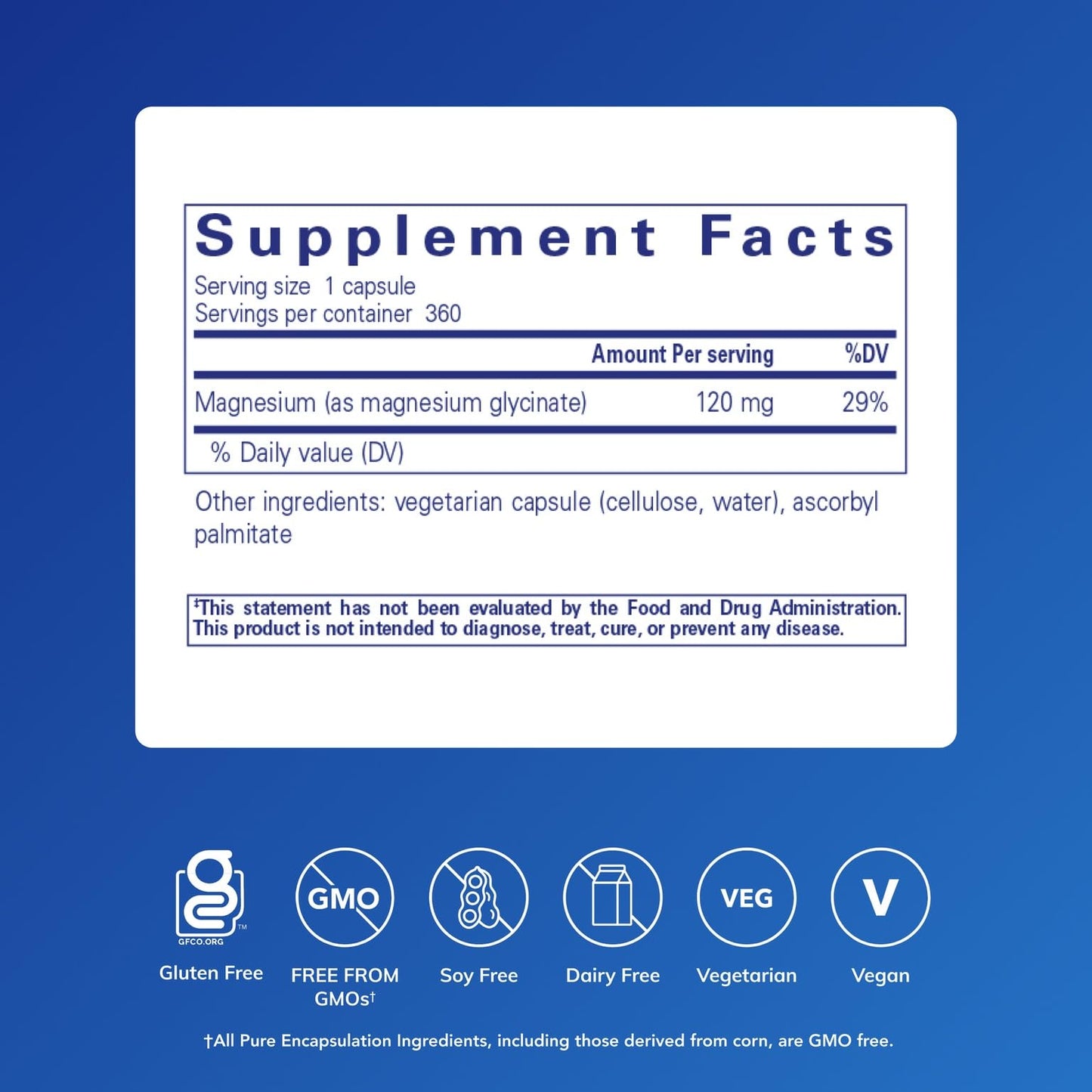 Pure Encapsulations Magnesium (Glycinate) - Supplement to Support Stress Relief, Sleep, Heart Health, Nerves, Muscles, and Metabolism