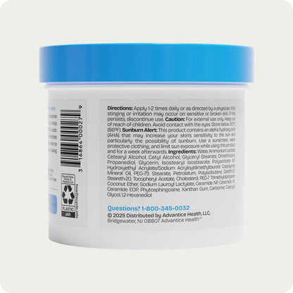 AmLactin Intensive Healing - Therapeutic Body Cream for Extremely Dry Skin - No-Scrub Exfoliator and Body Moisturizer Cream