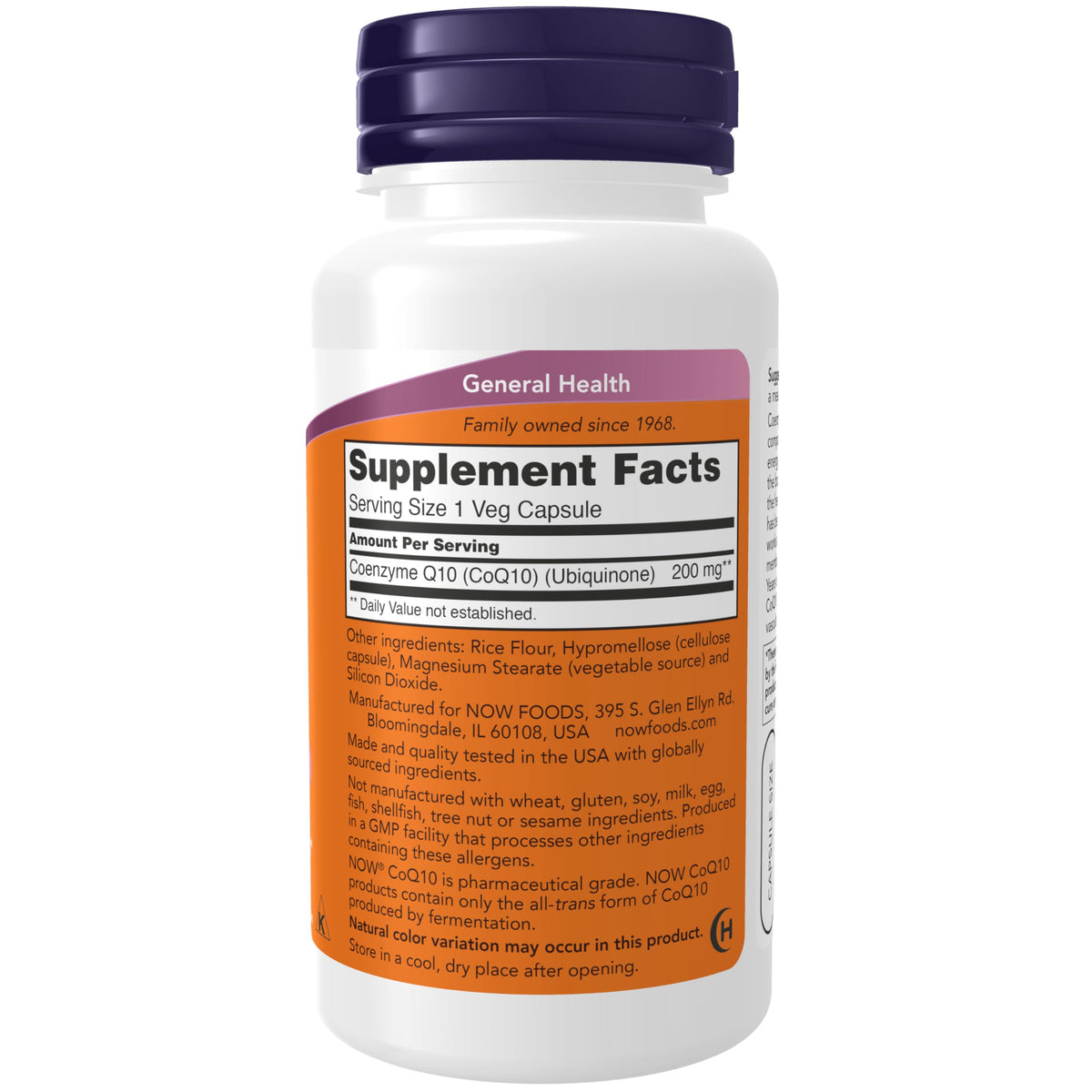 NOW Foods Supplements, CoQ10 (Coenzyme Q10) 200 mg, Cardiovascular Health*, 60 Veg Capsules NOW Foods buy supplements Au