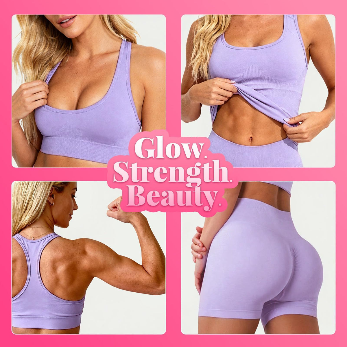Creatine for Women, Creatine Monohydrate Gummies with Collagen, Vitamin D3 & Calcium for Muscles, Booty & Energy, Flavored Sugar Free Creatine Gummies Post