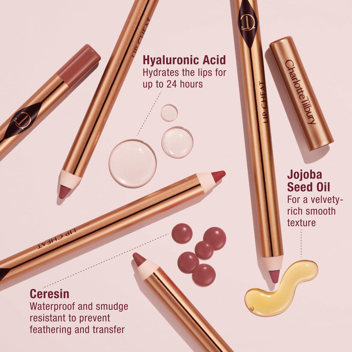 Charlotte Tilbury Lip Cheat Lip Liner Pencil - Gives Lips a Fuller-Looking, Defined Pout - Enriched with Jojoba Oil & Hyaluronic Acid - Waterproof, Smudge-Proof & Transfer-Proof - Pillow Talk Fair Charlotte TilburyBuy Supplements Australia