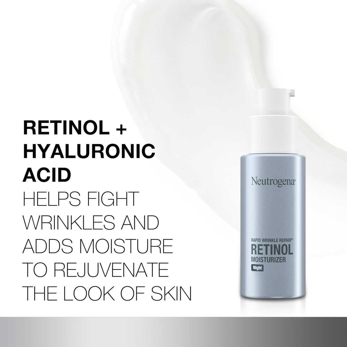 Neutrogena Retinol Face Moisturizer Cream, Rapid Wrinkle Repair, Anti-Wrinkle Night Moisturizer, Anti-Wrinkle Face & Neck Cream