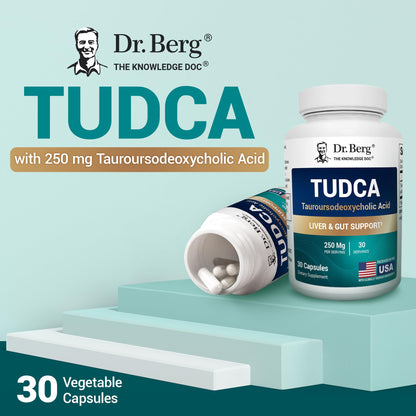 Dr. Berg TUDCA Supplement (Tauroursodeoxycholic Acid) - Powerful Formula for Liver Health, Bile Flow, Gallbladder Support, and Digestive Health* - 30 Capsules Dr. Berg NutritionalsBuy Supplements Australia