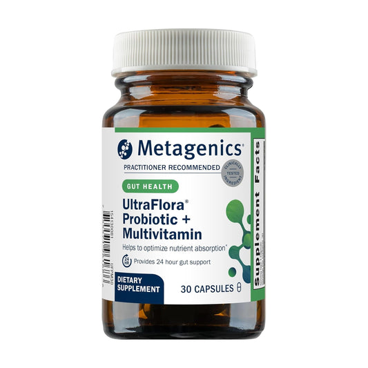 Metagenics UltraFlora Probiotic + Multivitamin - All-in-One Daily Gut Health & Digestive Balance Support* - Clinically Tested Probiotic Blend Metagenics