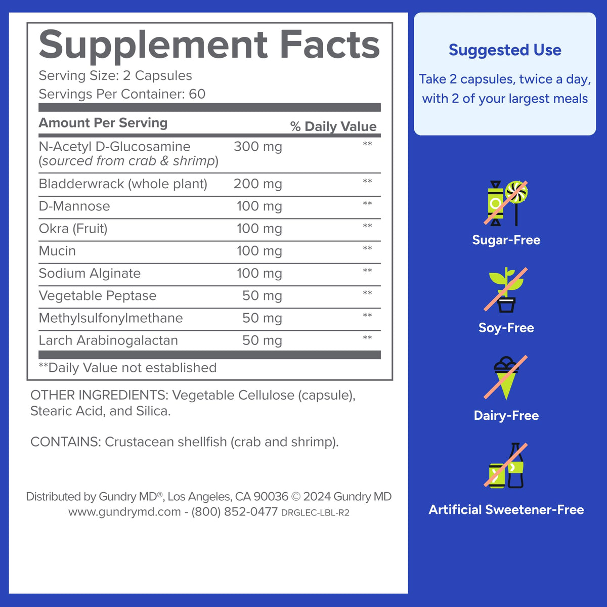 Gundry MD® Lectin Shield, Gut Health and Digestion Supplement, Helps Block Potentially Harmful Lectins, Supports Digestive Comfort, and Intestinal Health, 30 Day Supply Gundry MDBuy Supplements Australia